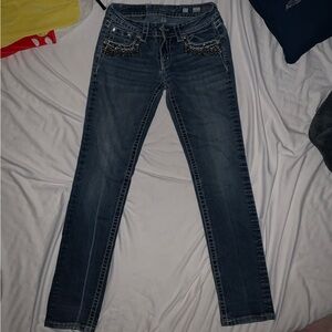 Miss Me Deep Blue Skinny Jeans